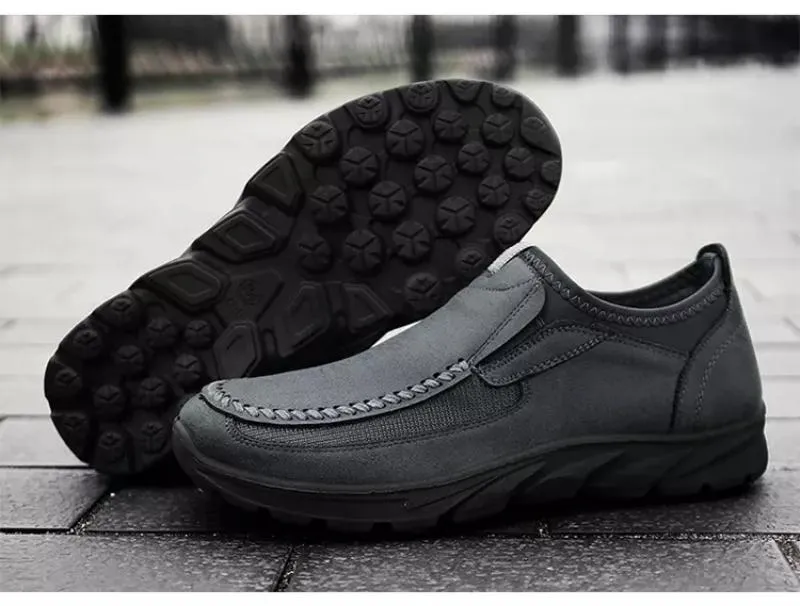 Men's Spring/Autumn Casual Leather Breathable Shoes | Plus Size