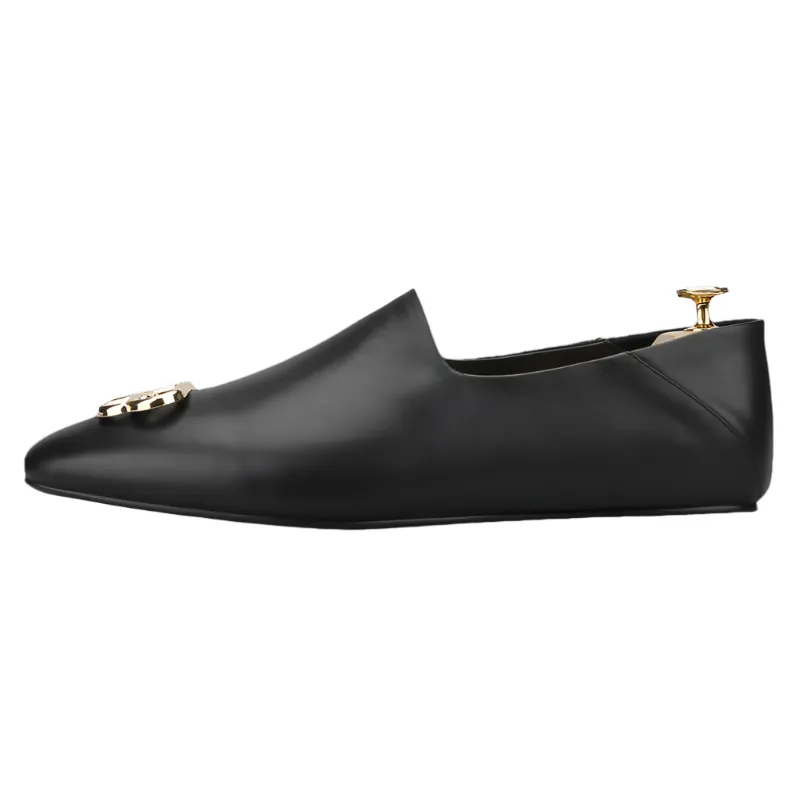 Mules Leather Men Loafers - Men Shoes